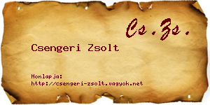 Csengeri Zsolt névjegykártya